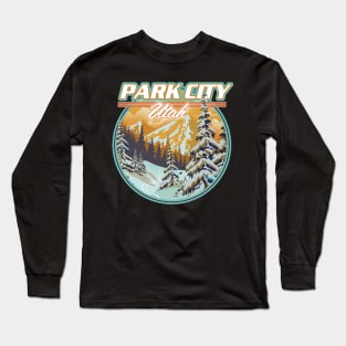 Park City Utah Travel logo Long Sleeve T-Shirt